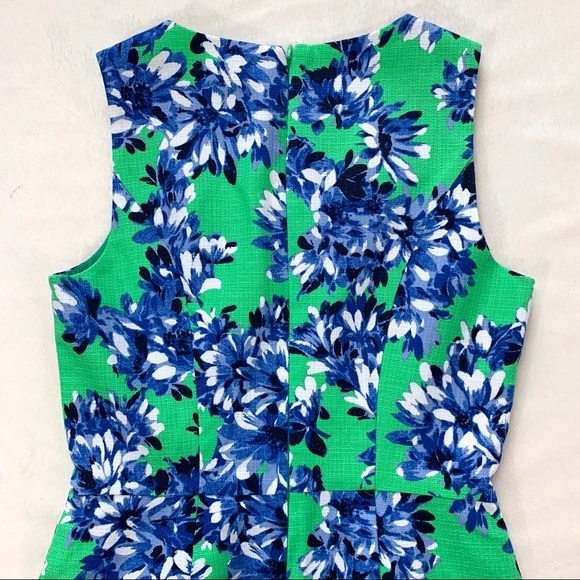 J. Crew Printed Textured Cotton Dress - Picture 7 of 8